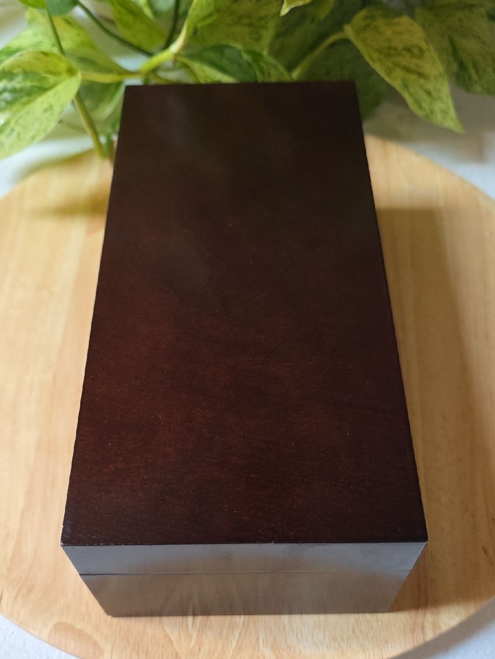 Vintage 1980 thru 1990 Bombay Wood Rectangular Storage Box